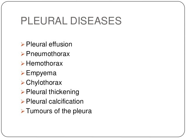 non malignant pleural diseases